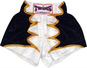 Twins Thai Style Trunks White Bat Wings